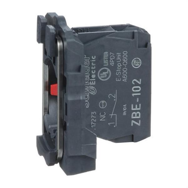 SCHNEIDER ELECTRIC ZB5AZ102 Cuerpo diámetro 22mm 1 NC con conexión tornillo embellecedor plástico