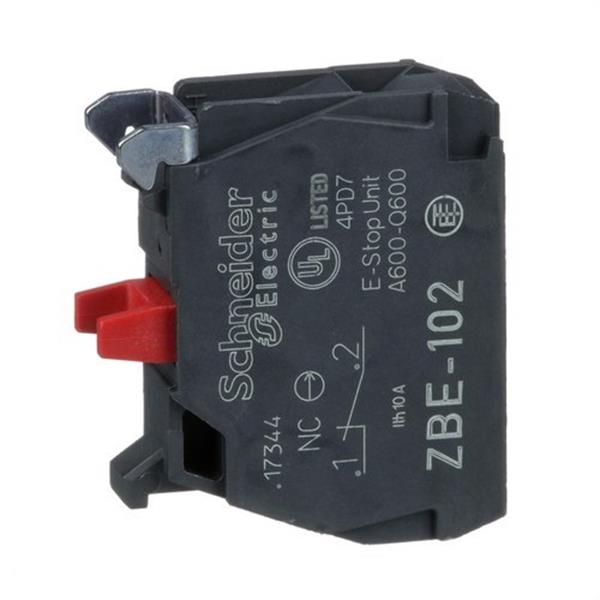 SCHNEIDER ELECTRIC ZBE102 Bloque contacto estándar simple 1 NC tornillo