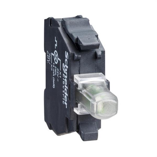 SCHNEIDER ELECTRIC ZBVBG3 Bloque luminoso LED 24-120V CA/CC verde