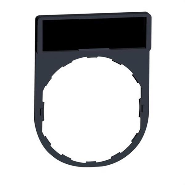 SCHNEIDER ELECTRIC ZBY2101 Portaetiquetas estándar 30x40 con etiqueta fondo negro