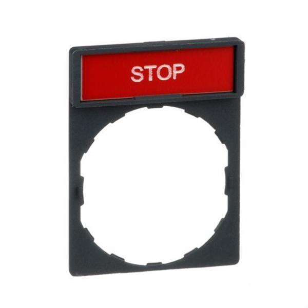 SCHNEIDER ELECTRIC ZBY2304 Portaetiquetas estándar 30x40 etiqueta-STOP-