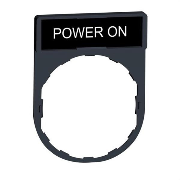 SCHNEIDER ELECTRIC ZBY2326 Portaetiquetas con etiqueta POWER ON