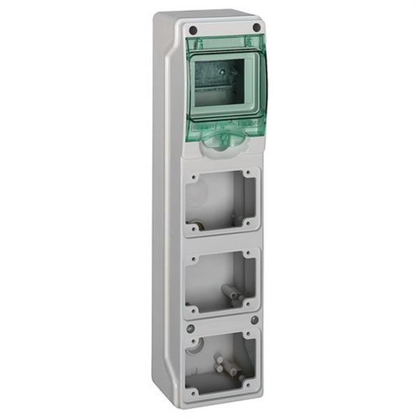 SCHNEIDER ELECTRIC 13177 Minicofret KAEDRA para tomas industriales 98x392mm con 4 módulos