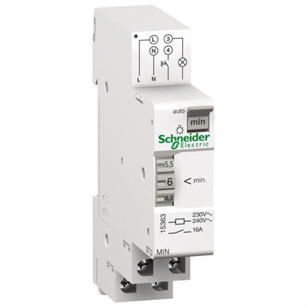 SCHNEIDER ELECTRIC 15363 Minutero automático escalera 220V CA 1-7 mínimas