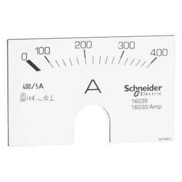 SCHNEIDER ELECTRIC 16039 Escala 0-400A para amperímetro
