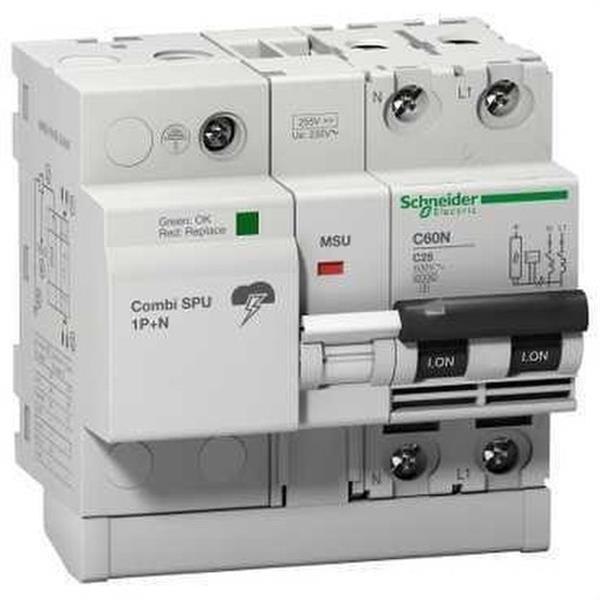 SCHNEIDER ELECTRIC 16304 *PROTECTOR COMBINADO SOBRETENSIÓN COMBI SPU 1P+N 50A