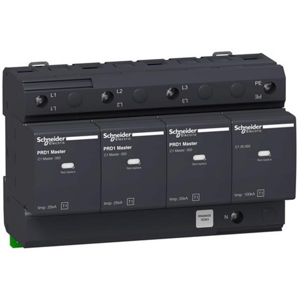 SCHNEIDER ELECTRIC 16363 Limitador sobretensión PRD1 master 3P+N 23/350V CC