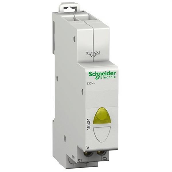SCHNEIDER ELECTRIC 18324 Piloto V simple amarillo 110-230V CA