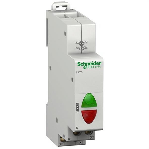 SCHNEIDER ELECTRIC 18325 Piloto V doble verde / rojo 110-230V CA