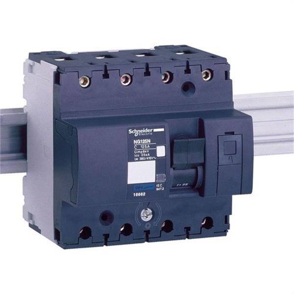 SCHNEIDER ELECTRIC 18672 Interruptor magnetotérmico NG125N 4P 80A curva-D