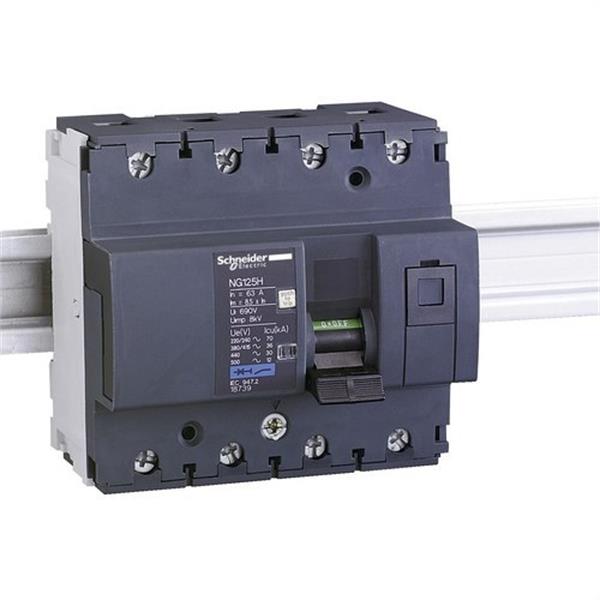 SCHNEIDER ELECTRIC 18735 Interruptor magnetotérmico NG125H 4P 25A curva-C