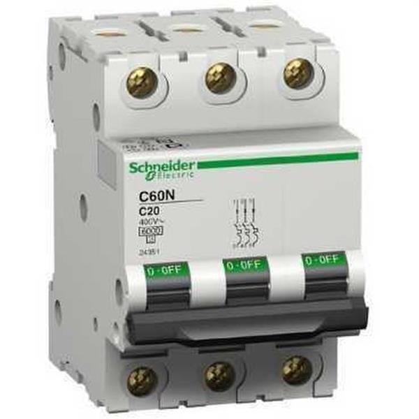 SCHNEIDER ELECTRIC 24348 Interruptor automático magnetotérmico iC60N 3P 6A curva-C