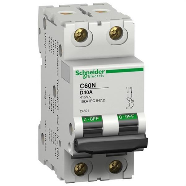 SCHNEIDER ELECTRIC 24665 Interruptor automático magnetotérmico iC60N 2P 50A curva-D