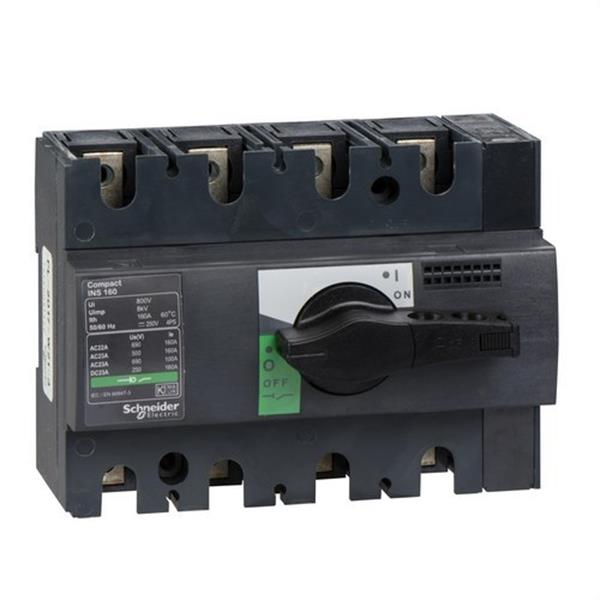 SCHNEIDER ELECTRIC 28913 Interruptor / seccionador COMPACT 160A 4P empotrable negro