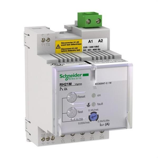 SCHNEIDER ELECTRIC 56163 Relé diferencial RH21M 220-240V CA 0,03A-0,3A