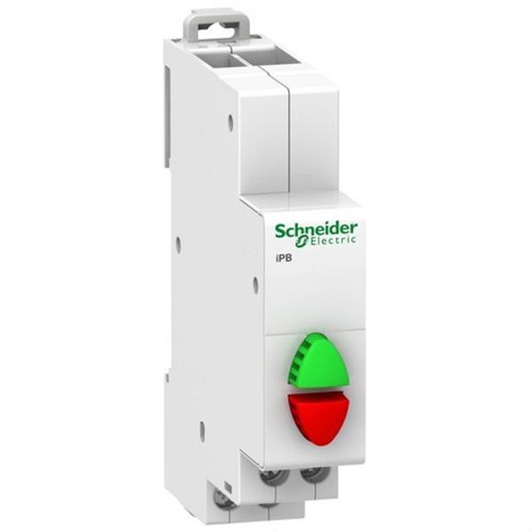 SCHNEIDER ELECTRIC A9E18034 Pulsador doble IPB 1 NA-1 NC verde / rojo