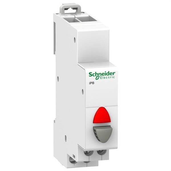 SCHNEIDER ELECTRIC A9E18039 Pulsador simple IPB 1 NC gris con indicador