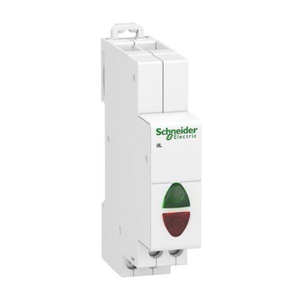 SCHNEIDER ELECTRIC A9E18325 Piloto doble IIL 110-230V CA verde / rojo