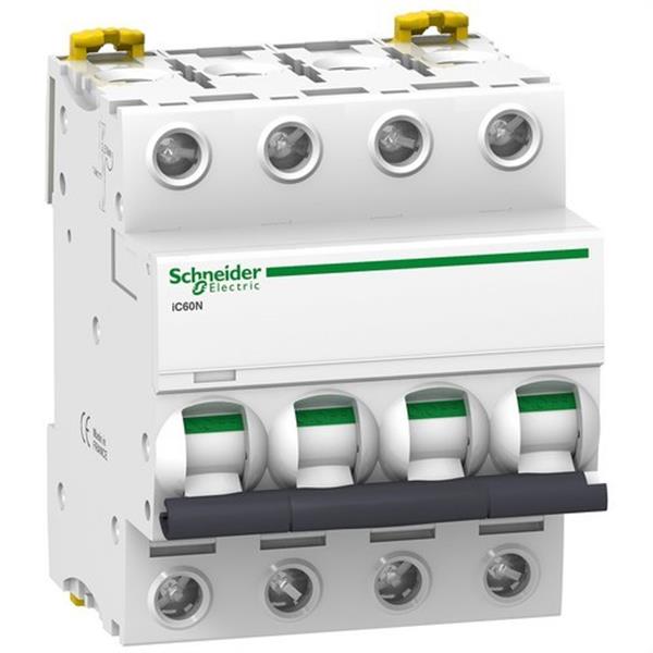 SCHNEIDER ELECTRIC A9F75410 Interruptor automático magnetotérmico iC60N 4P 10A curva-D