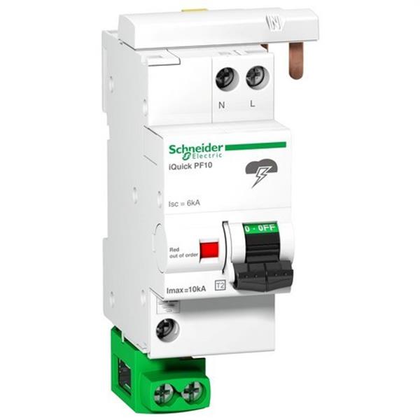 SCHNEIDER ELECTRIC A9L16617 Limitador sobretensión QUICK PF 10KA 1P+N