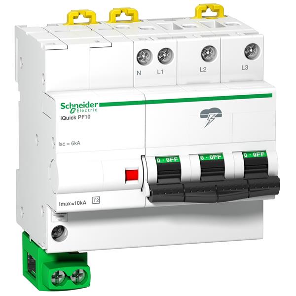 SCHNEIDER ELECTRIC A9L16618 Limitador sobretensión QUICK PF 10KA 3P+N