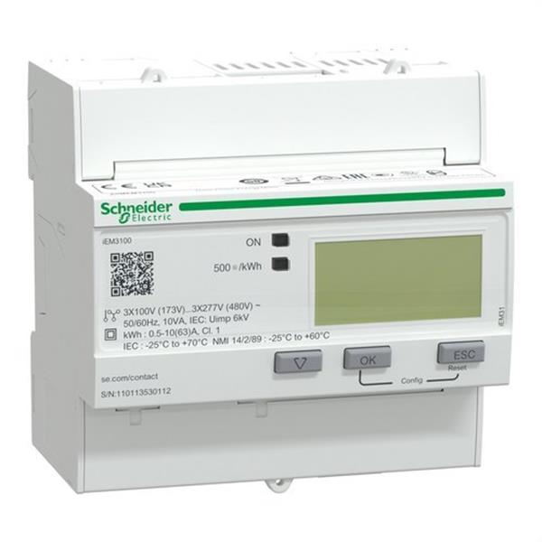 SCHNEIDER ELECTRIC A9MEM3100 Contador energía IEM3100Kwh medida directa 63A