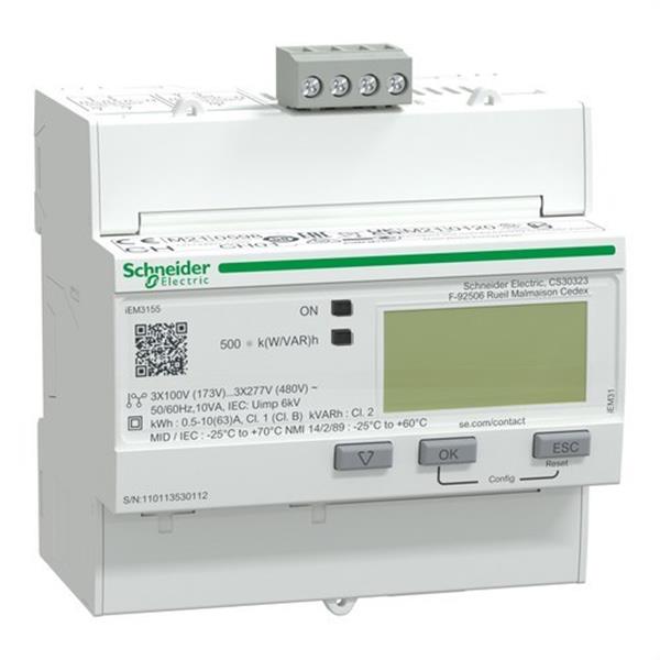 SCHNEIDER ELECTRIC A9MEM3155 Contador energía IEM3155Kwh medida directa 63A