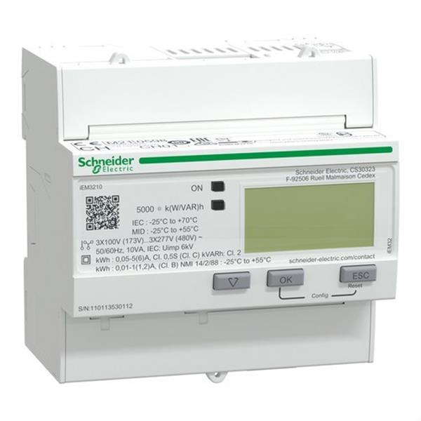 SCHNEIDER ELECTRIC A9MEM3210 Contador energía IEM3210Kw/h medida con TIs exterior