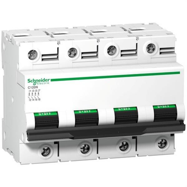 SCHNEIDER ELECTRIC A9N18390 Interruptor automático magnetotérmico C120N 4P 63A curva-D