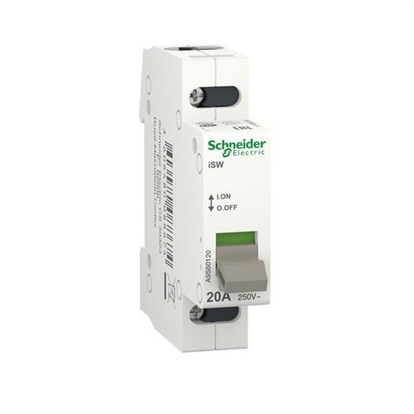 SCHNEIDER ELECTRIC A9S60120 Interruptor carga ISW 1P 20A 250V