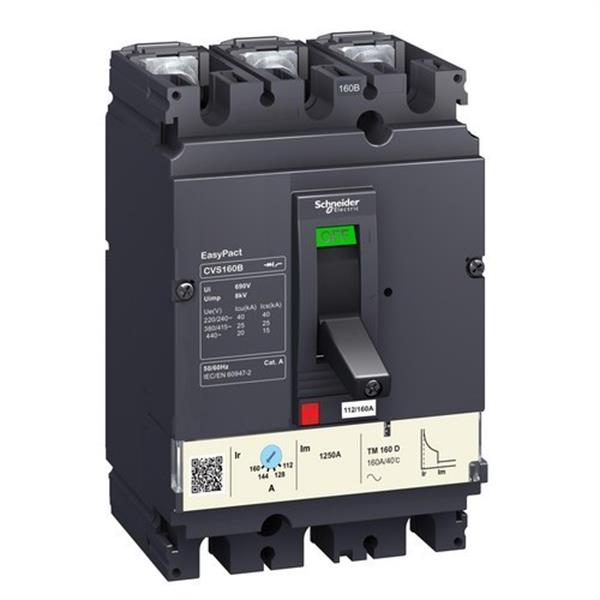 SCHNEIDER ELECTRIC LV516303 Interruptor automático CVS160B tripolar 25kA TM160D