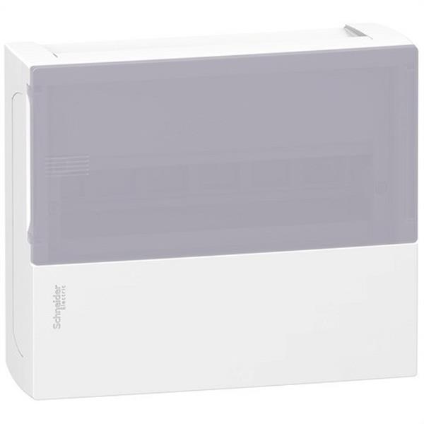 SCHNEIDER ELECTRIC MIP10112T Cofre mini PRAGMA superficie 12 módulos puerta ahumada