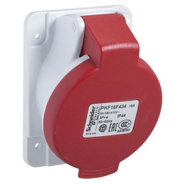 SCHNEIDER ELECTRIC PKF16F434 Base empotrar inclinada 16A 3P+TT 380-415V IP44