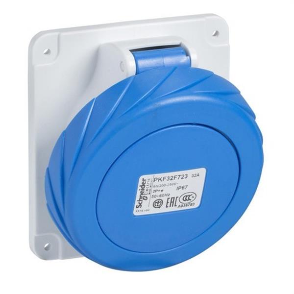 SCHNEIDER ELECTRIC PKF16F723 Base empotrar inclinada 16A 2P+TT 200-250V IP67