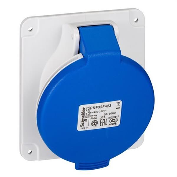SCHNEIDER ELECTRIC PKF32F423 Base empotrar inclinada 32A 2P+TT 200-250V IP44