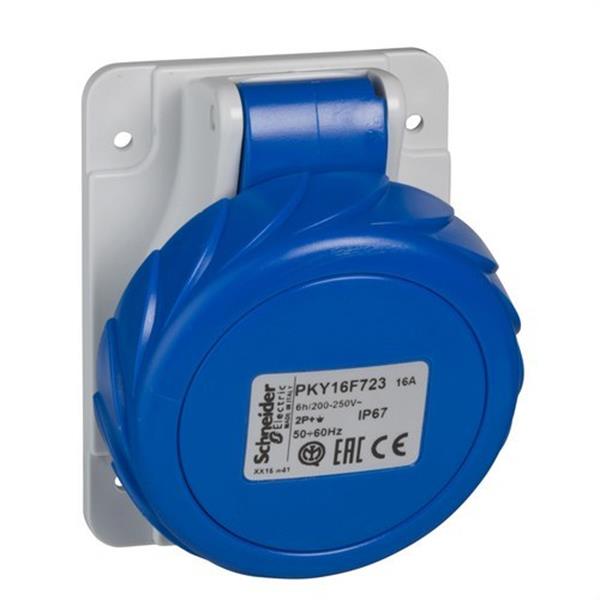 SCHNEIDER ELECTRIC PKY16F723 Base empotrar 16A 2P+TT 200-250V IP67