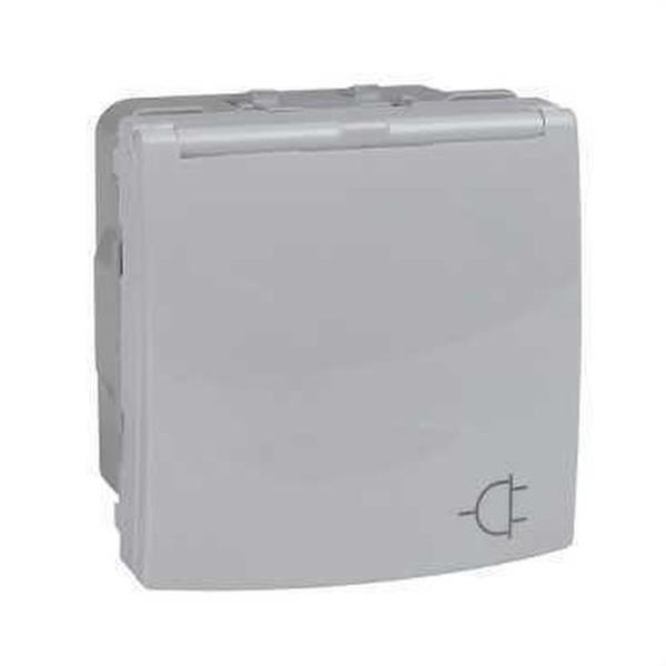 SCHNEIDER ELECTRIC MGU3.037.18TA Base 2P+TT lateral 10/16A placa articulada blanco polar