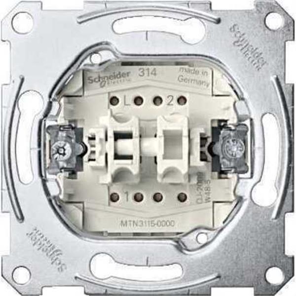 SCHNEIDER ELECTRIC MTN3115-0000 Doble interruptor 10A 250V ELEGANCE con 2 elementos basculantes
