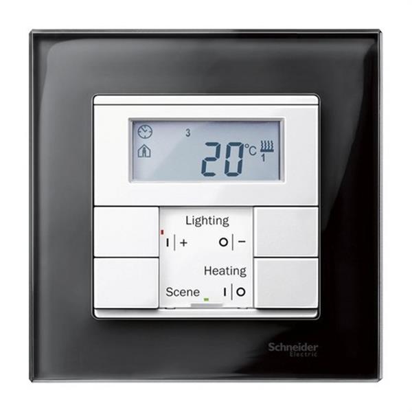 SCHNEIDER ELECTRIC MTN404103 Marco Metal M-ELEGANCE con 1 elemento negro cristal