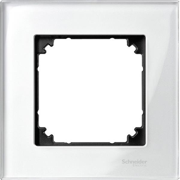 SCHNEIDER ELECTRIC MTN404119 Marco Metal M-ELEGANCE con 1 elemento blanco cristal