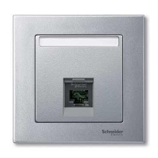 SCHNEIDER ELECTRIC MTN465860 Tapa RJ45 simple ELEGANCE/AQUADESIGN aluminio