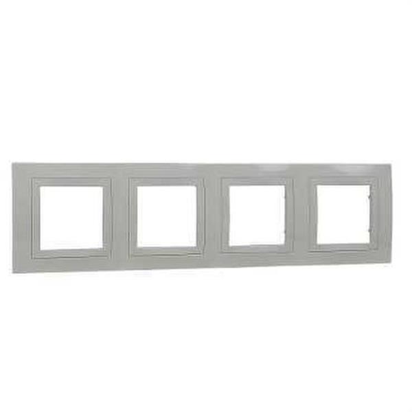 SCHNEIDER ELECTRIC U2.008.25 Marco Basic con 4 elementos marfil Unica