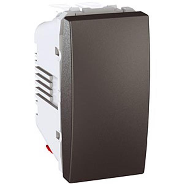 SCHNEIDER ELECTRIC U3.101.12N INTERRUPTOR UNIPOLAR 10AX ESTRECHO LOCALIZADOR GRAFITO UNICA TOP