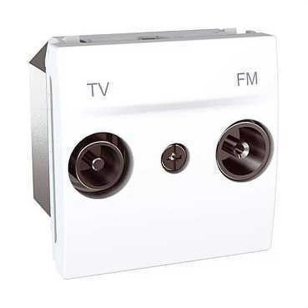 SCHNEIDER ELECTRIC U3.451.18 TOMA TV/FM UNICA BLANCO POLAR SERIE UNICA