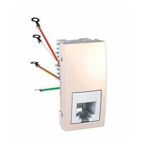 SCHNEIDER ELECTRIC U3.490.25 TOMA RJ-11 4 CONTACTOS ESTRECHO MARFIL SERIE UNICA