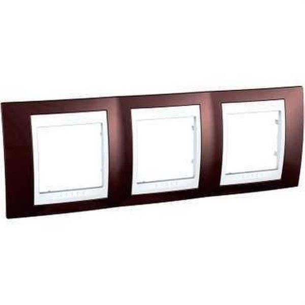 SCHNEIDER ELECTRIC U6.006.851 MARCO 3E.H.POLAR/TERRACOTA SERIE UNICA PLUS