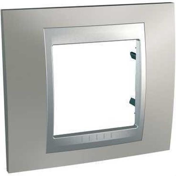 SCHNEIDER ELECTRIC U66.002.039 Marco serie ÚNICA TOP con 1 elemento níquel mate