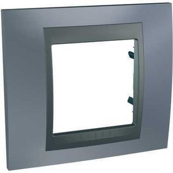 SCHNEIDER ELECTRIC U66.002.297 Marco serie ÚNICA TOP con 1 elemento gris metal grafito