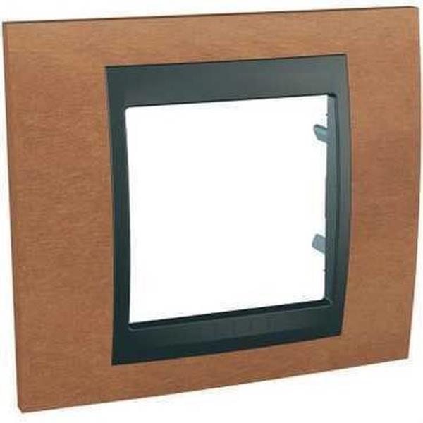 SCHNEIDER ELECTRIC U66.002.2M2 Marco Unica Top con 1 elemento cerezo grafito