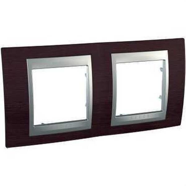 SCHNEIDER ELECTRIC U66.004.0M3 Marco Unica Top con 2 elementos horizontal wengue